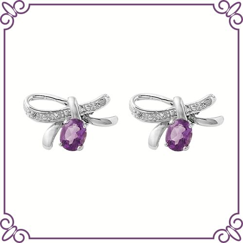 Amethyst Crystal Healing Properties - Amethyst Balance Earrings - jeoel