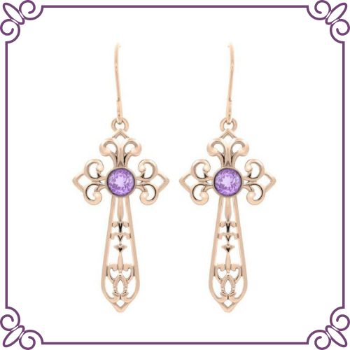 Amethyst Crystal Healing Properties - Amethyst Sagrada Earrings - jeoel