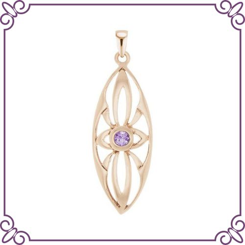 Amethyst Crystal Healing Properties - Tully Pendant - jeoel