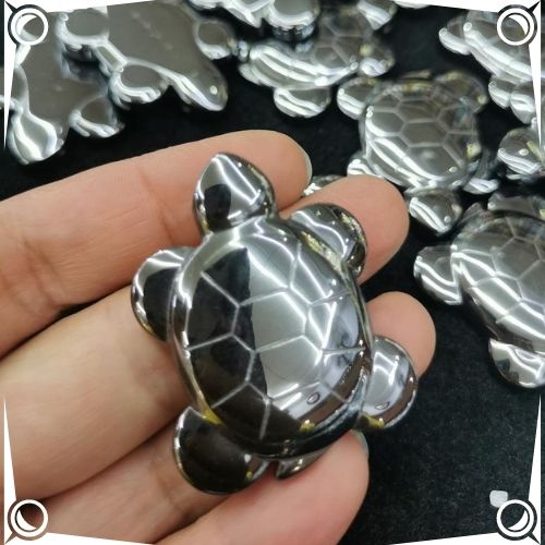 Hematite Healing Properties - Hematite Crystal Stone Turtle Pendant - CGBeadesSupplies