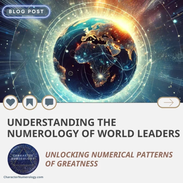 🌟 Do you share a birth date with any world leader? 🌍

What can we learn by understanding the numerology profiles of political leaders?

✨ An overall positive numerology chart can reveal insights into a leader’s good character, offering comfort and clarity about their potential to lead and influence the world. 

While we may never meet them in person, numerology helps us interpret their actions and decisions beyond what’s portrayed in the news.

💡 But here’s the exciting part: If a world leader shares a similar numerology chart to yours, you can discover valuable lessons from their journey and emulate their path to success.

🔗 Dive into my latest article, Understanding the Numerology of World Leaders, to explore these fascinating connections!

Click on the link in bio (@characternumerology) to read more. 

#CharacterNumerology #IlluminateYourPath #DiscoverYourPurpose #Numerology #WorldLeaders #Selfawareness